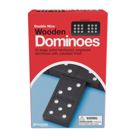 Dominoes: Double Nine Wooden Dominoes
