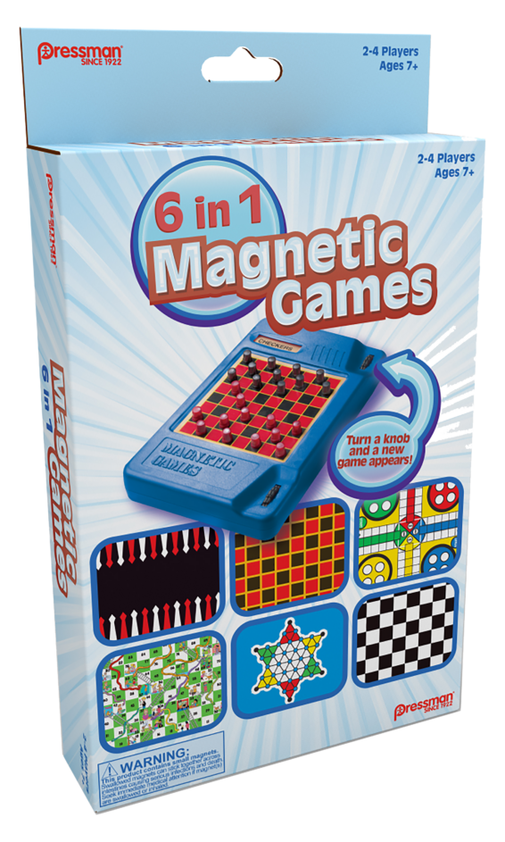 6-In-1 Travel Magnetic Games