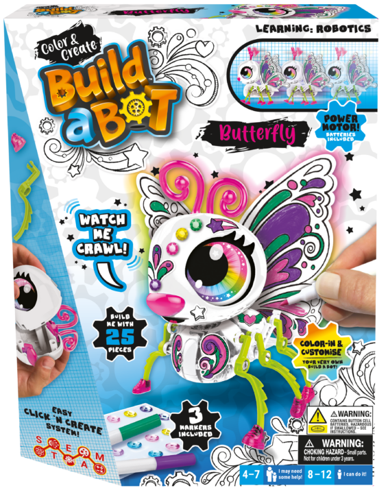 Build a Bot Colour & Create Medium Butterfly