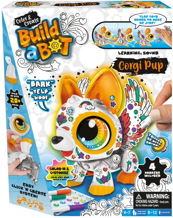 Build a Bot Colour & Create Large Corgi Pup