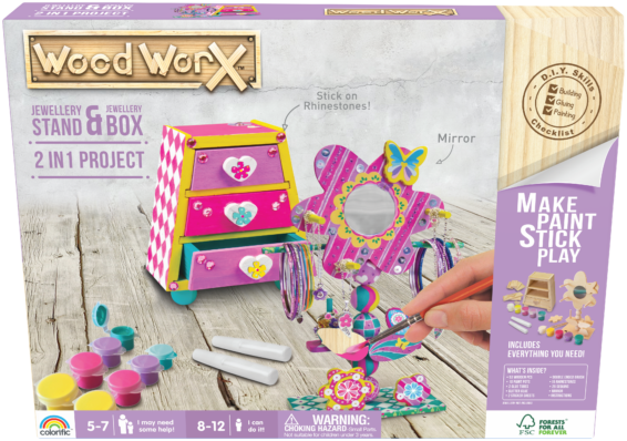 Wood WorX 2-in-1 Jewellery Box Project & Jewellery Stand Project