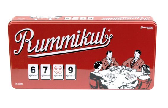 Rummikub Large Numbers Edition in a Retro Tin