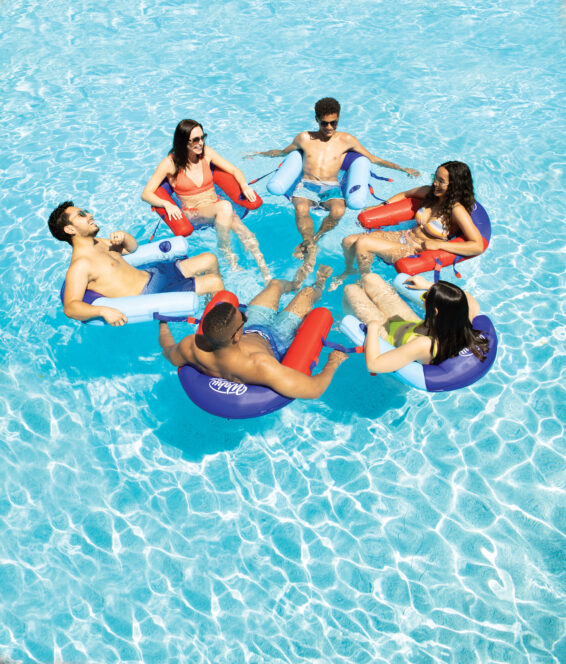 Wahu Float Connex Aqua Seat - Blue/Red