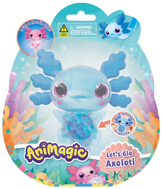 Animagic Let's Glo Axolotl Blue