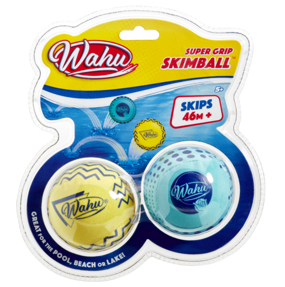 Wahu Super Grip Skimball 2-Pack Blue/Yellow