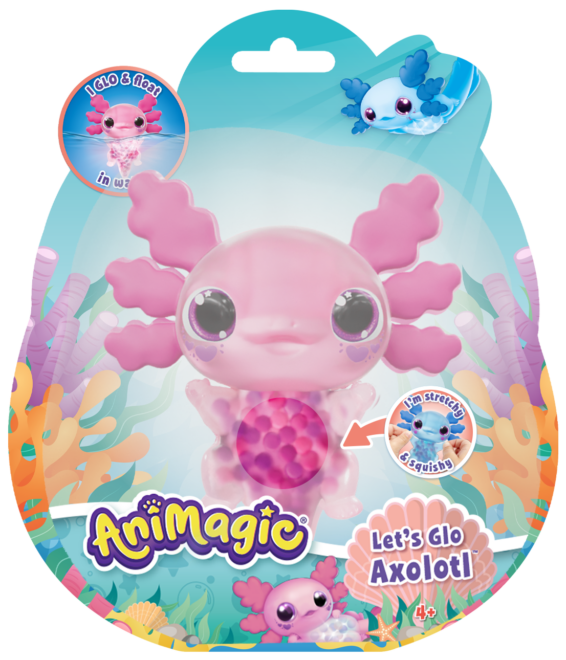 Animagic Let's Glo Axolotl Pink