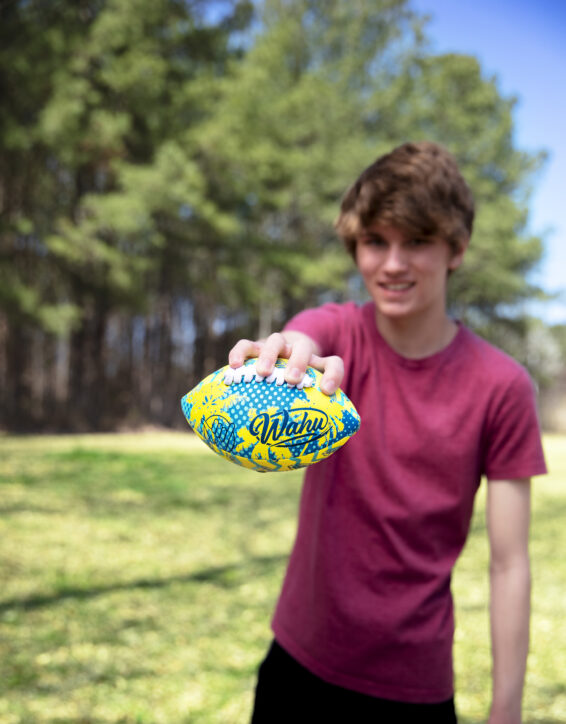 Wahu Mini Football Teal/Yellow