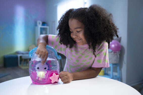 Animagic Let's Glo Axolotl Bubble Reef