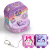 Image of Clickeez 2 Pack Packaging with 2 clickeez & a keychain next to it