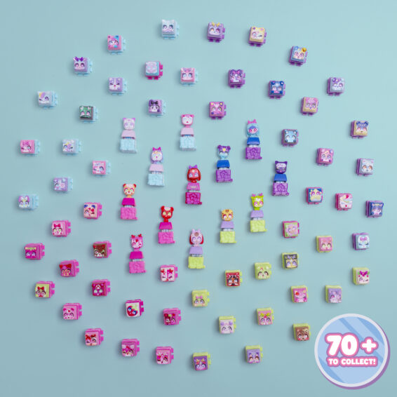 Image of the full Clickeez Collection with the text '70+ To Collect'