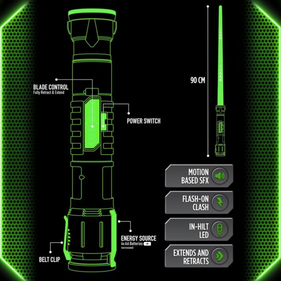 Power Saber Energy Blade - First Ever Automatic Saber - Green